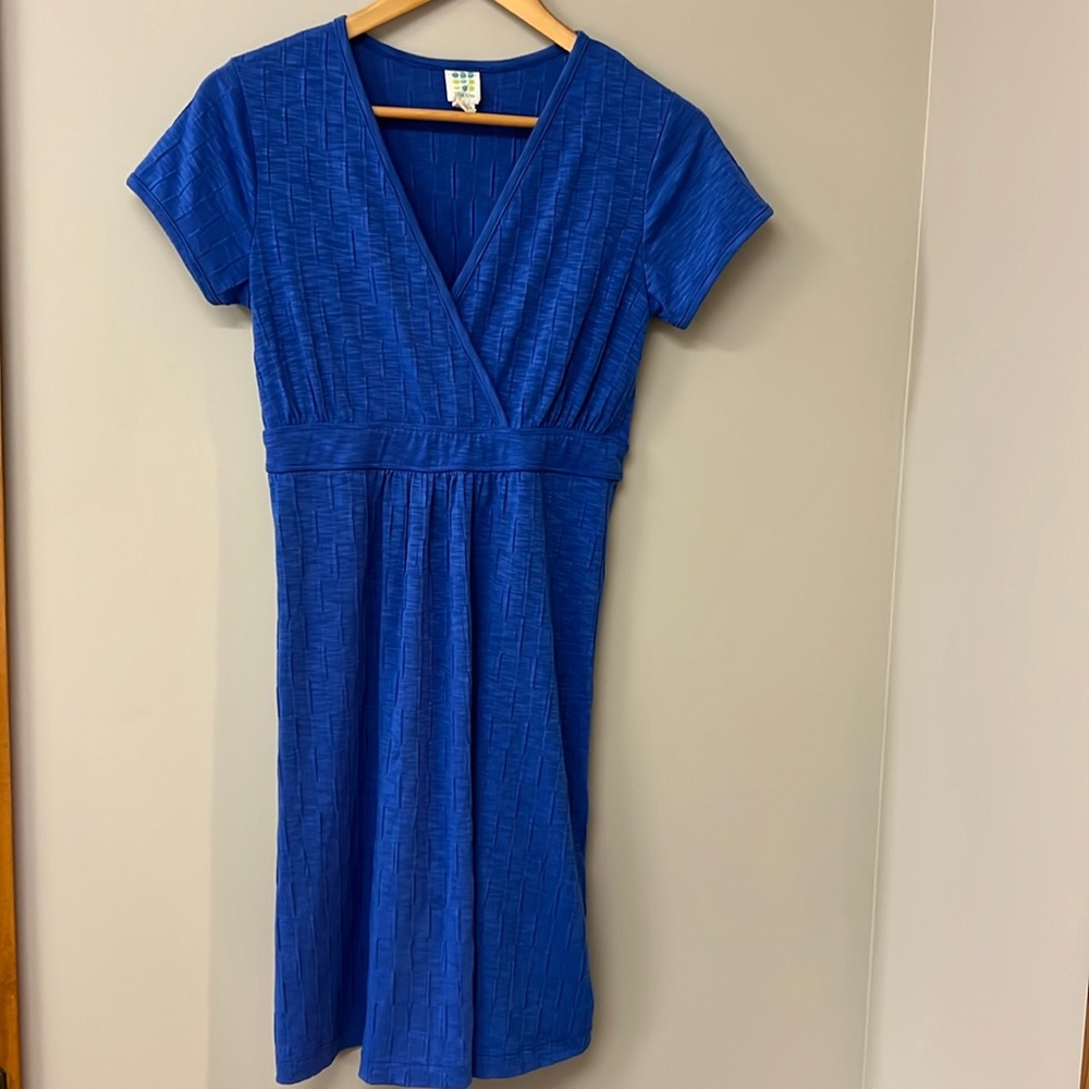 Title Nine Matahari Athletic Zippered Pocket A Line Dress | Medium | EUC | Blue